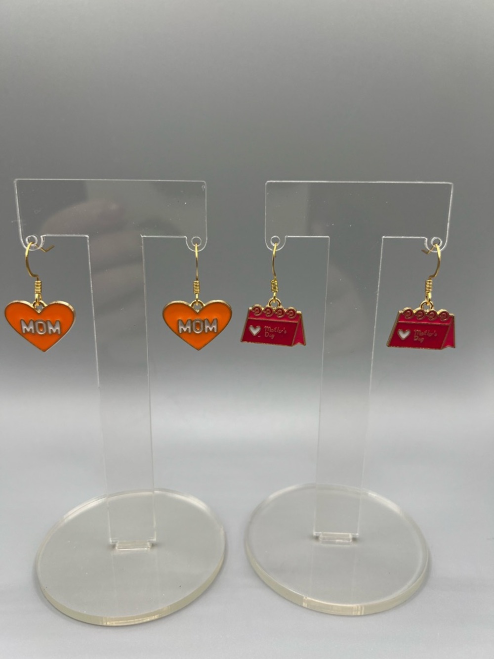 Mother’s Day Charm Earrings - Handmade #E0303C - Picture 2 of 4